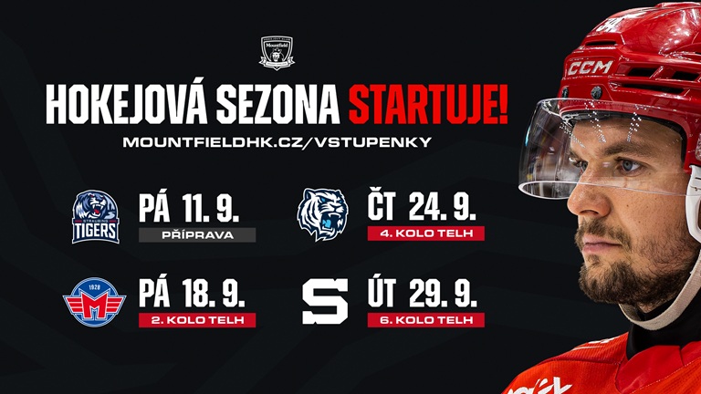 Hokej je zpátky! Nový ročník Mountfieldu HK startuje